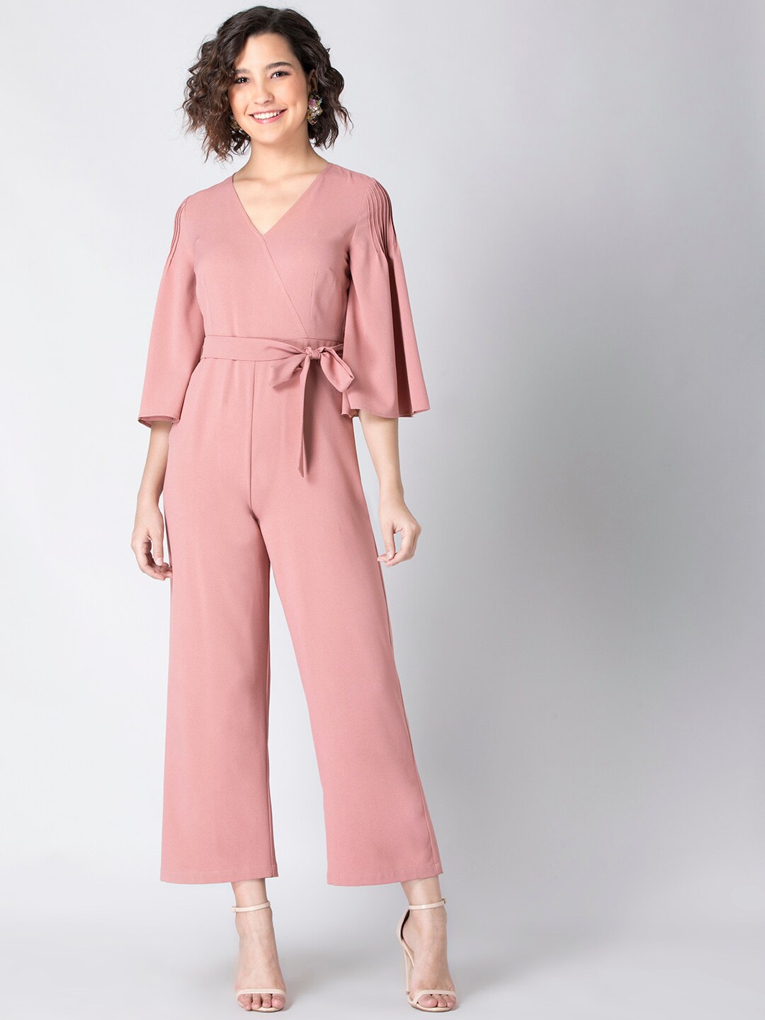 

FabAlley Pink Culotte Jumpsuit