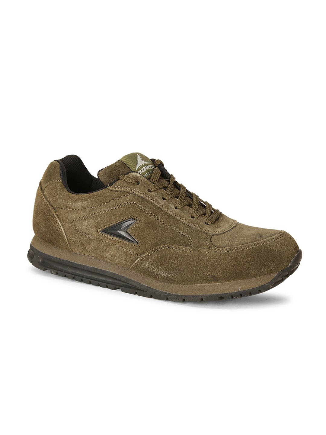 

Power Men Olive Solid Jogging Shoes