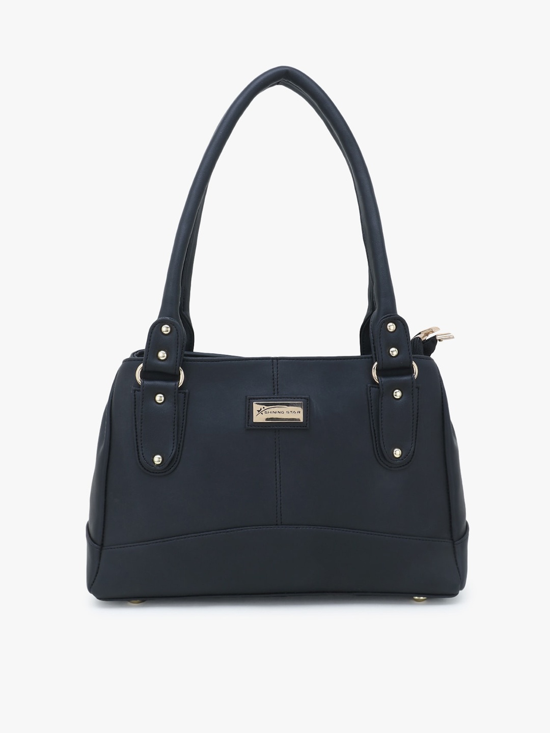 

SHINING STAR Women Black PU Structured Shoulder Bag