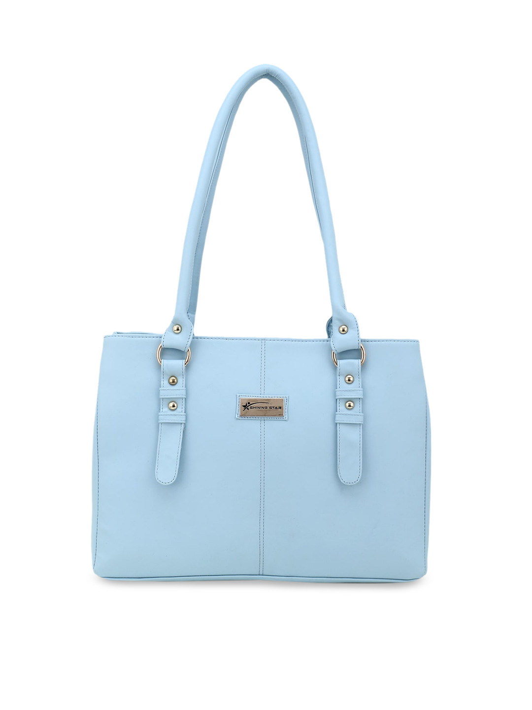 

SHINING STAR Blue Structured Handheld Bag