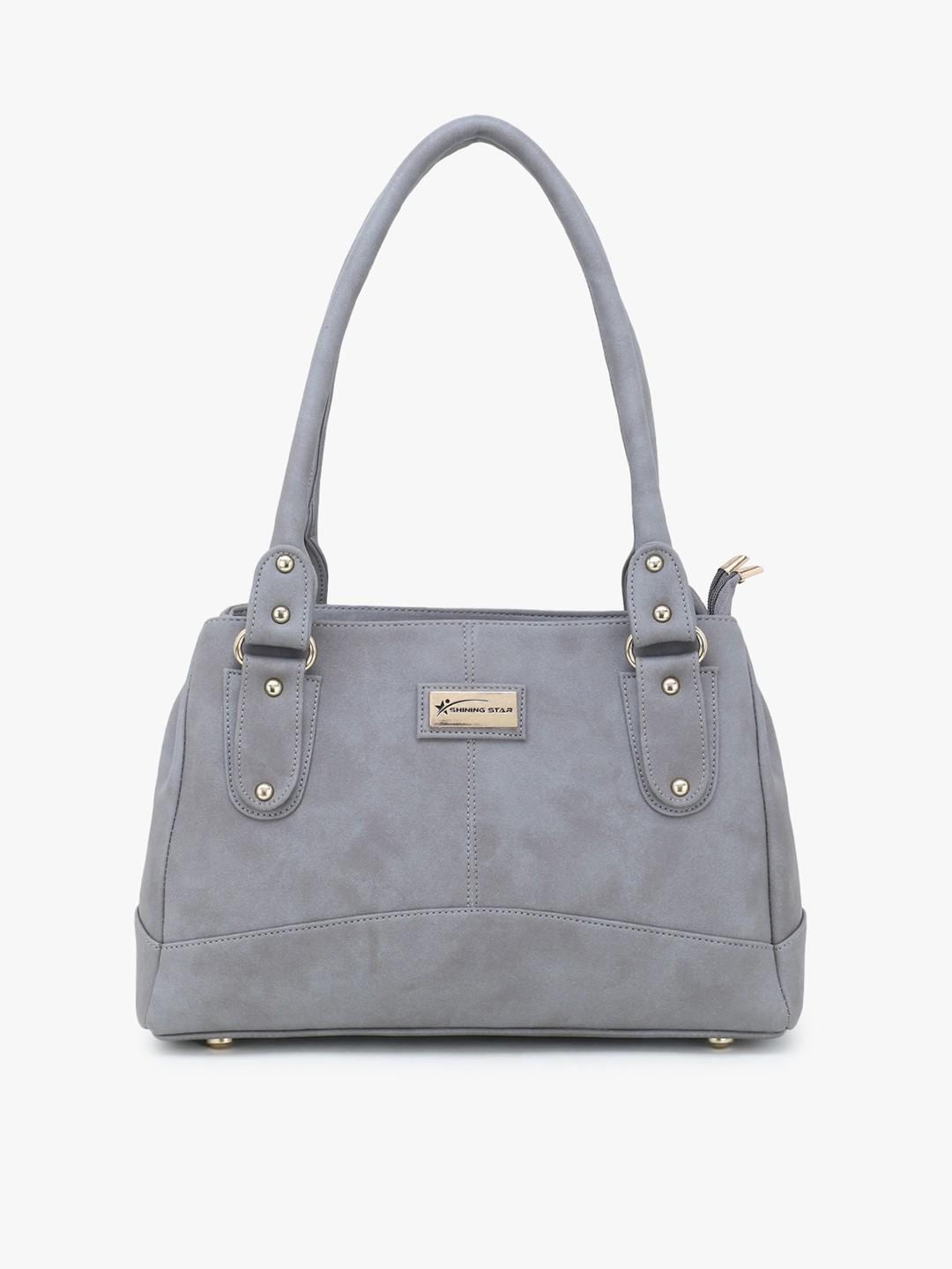 

SHINING STAR Grey Structured Shoulder Bag