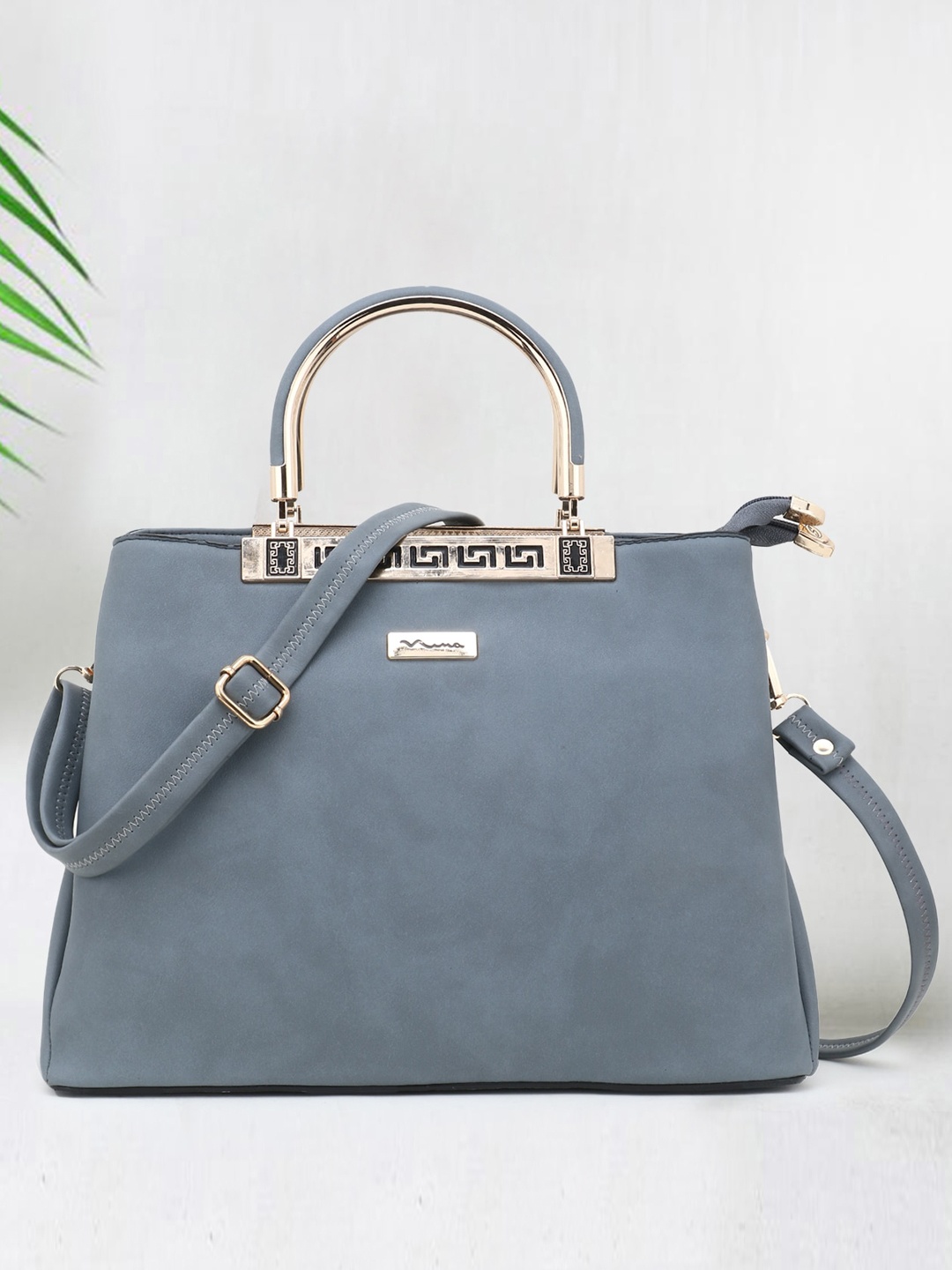 

SHINING STAR Women Grey Structured Handheld Bag