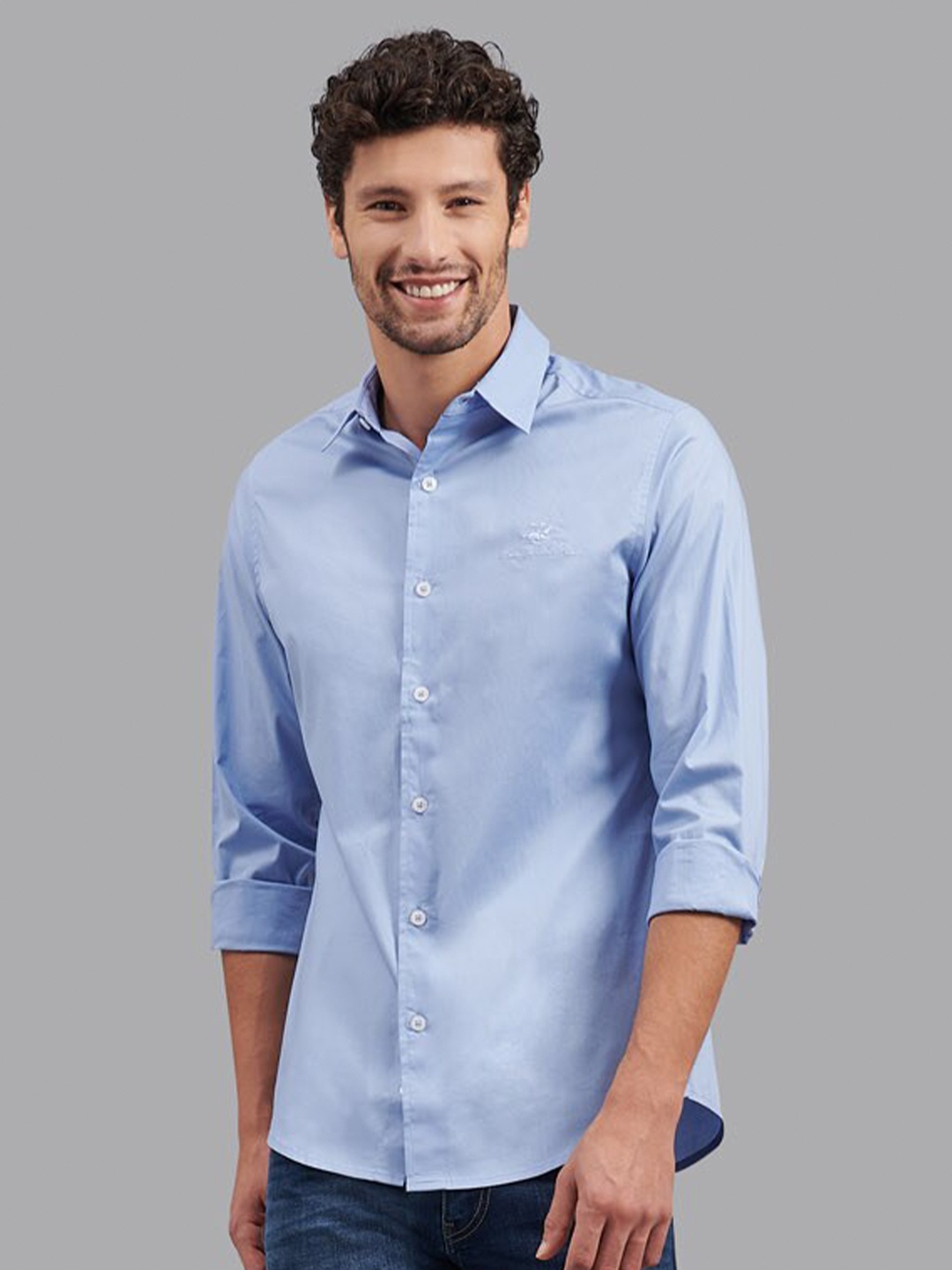

Beverly Hills Polo Club Men Purple Slim Fit Formal Shirt