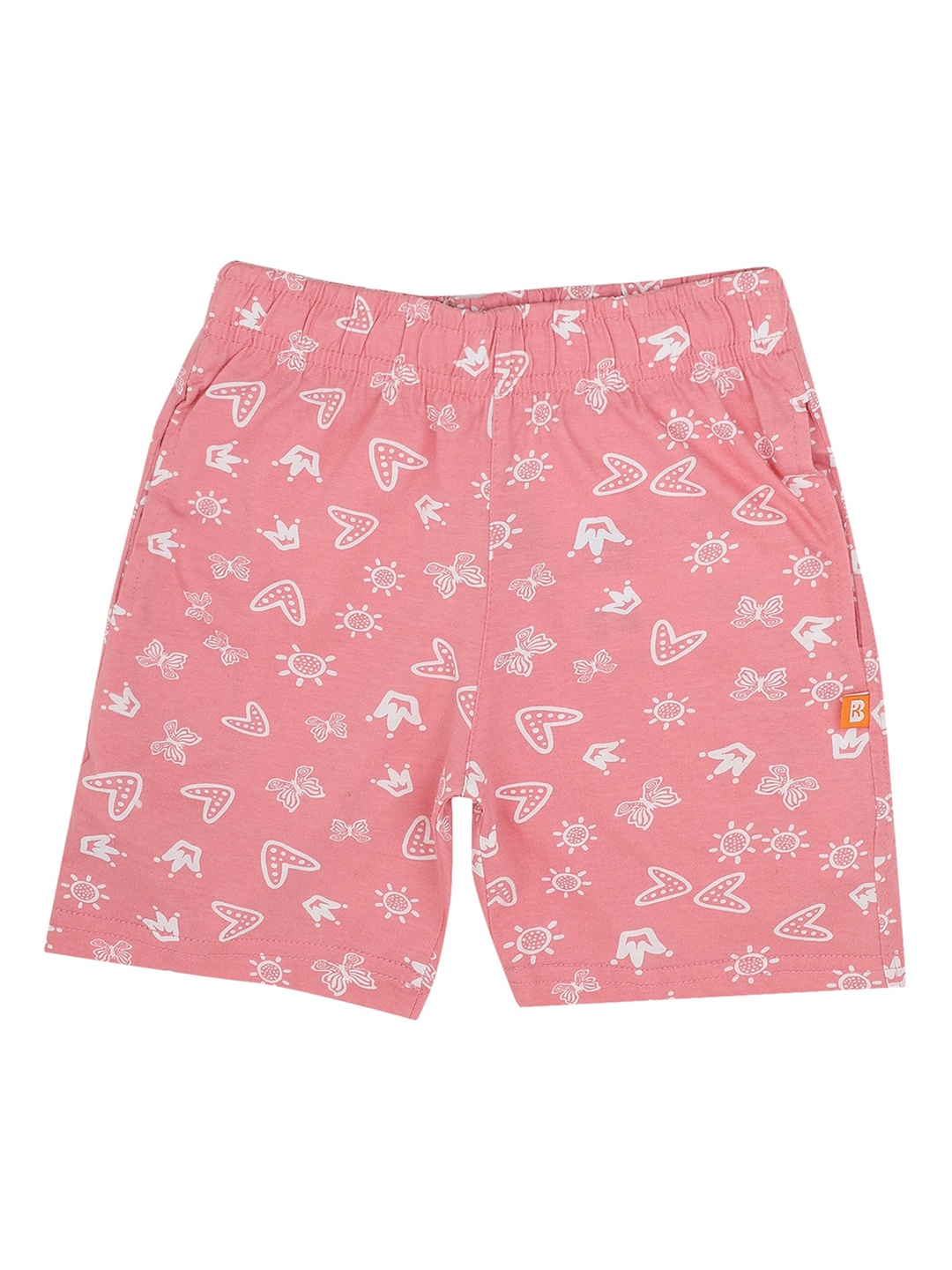 PROTEENS Girls Pink Printed Shorts
