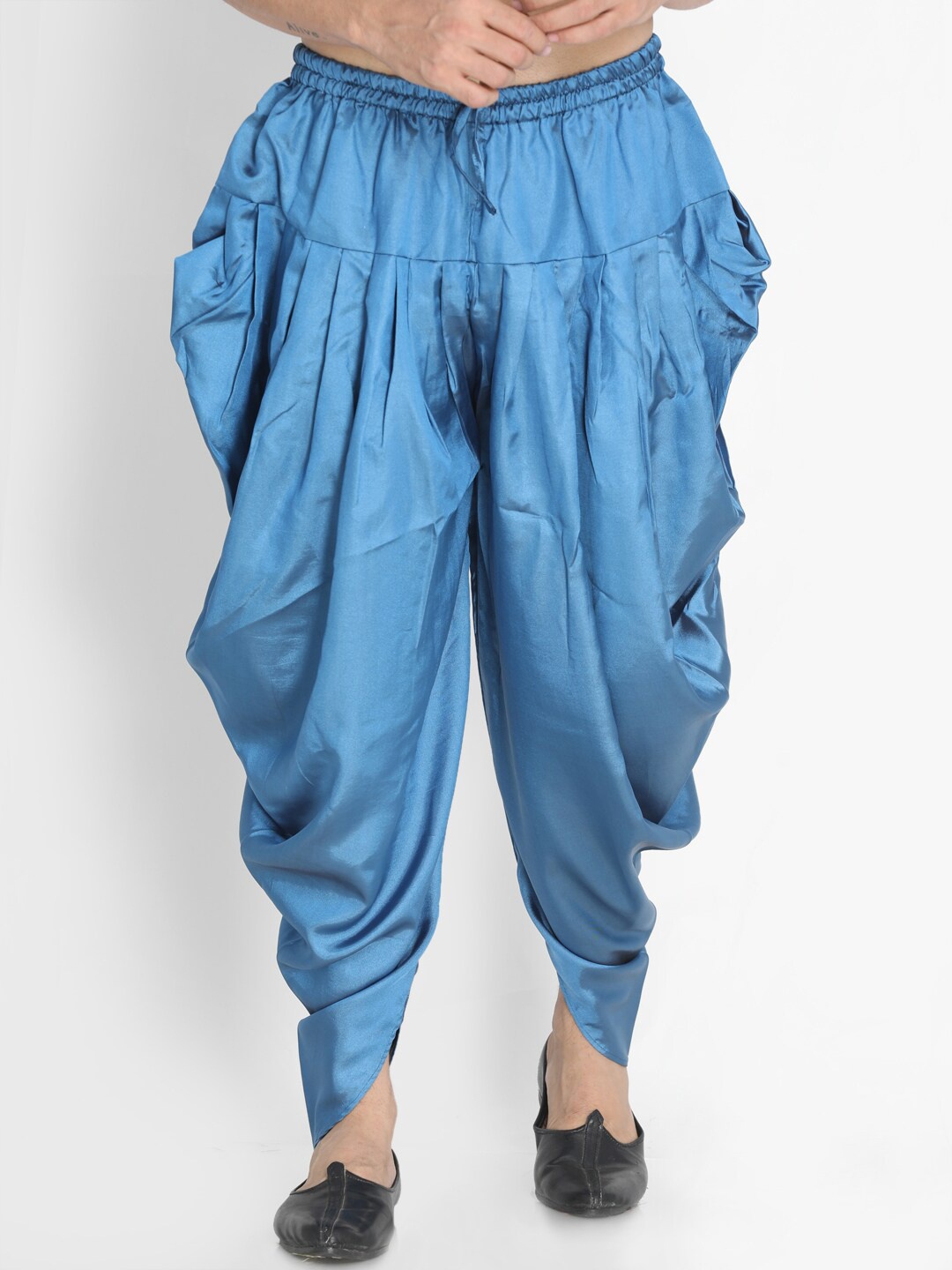 

VASTRAMAY Men Blue Solid Dhoti Pants