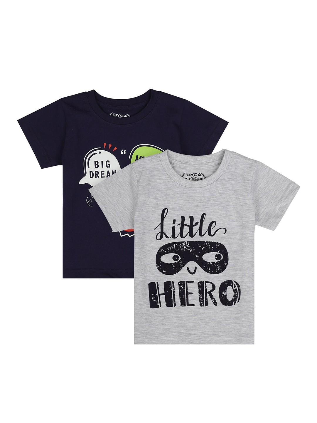 

DYCA Boys Multicoloured Typography Printed Applique T-shirt, Multi