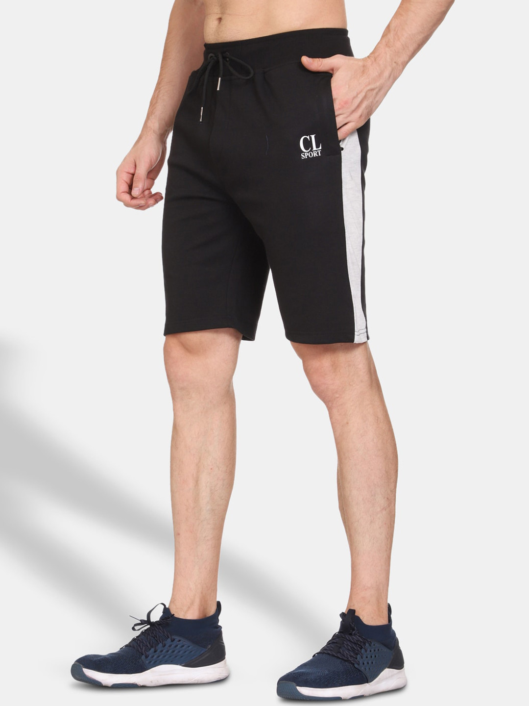

CL SPORT Men Black Solid Regular Fit Shorts