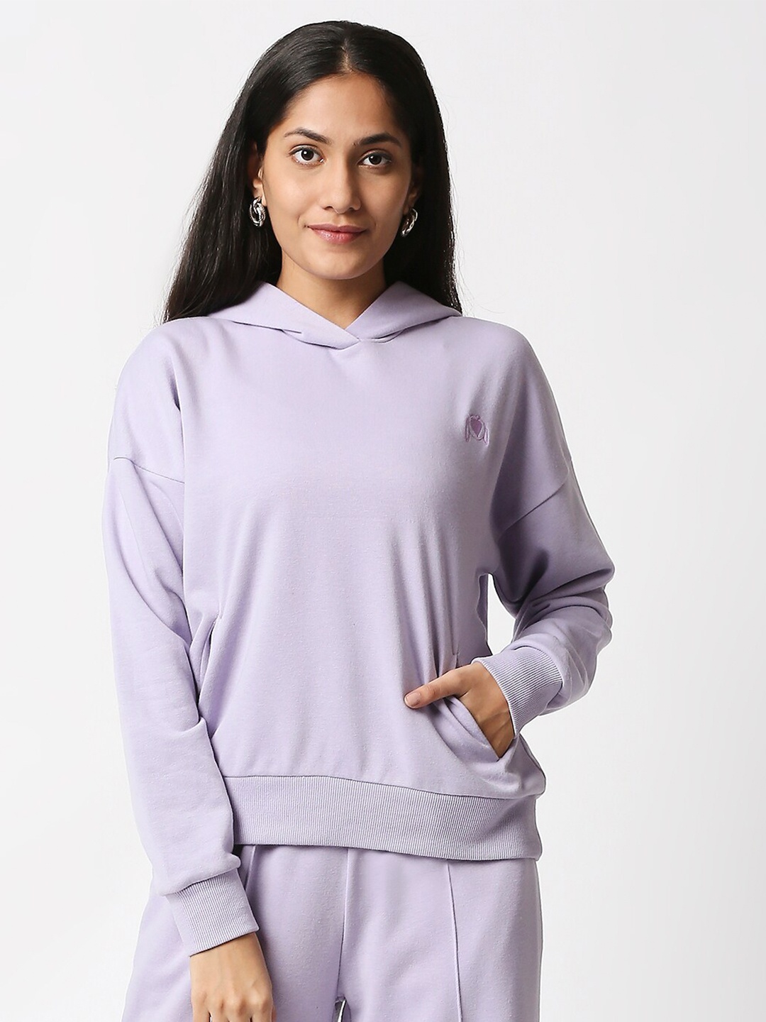 

20Dresses Women Lavender Hooded Sweatshirt
