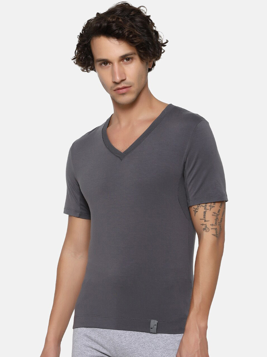 

Sloggi Men S Everfresh Signature V-Neck, Charcoal