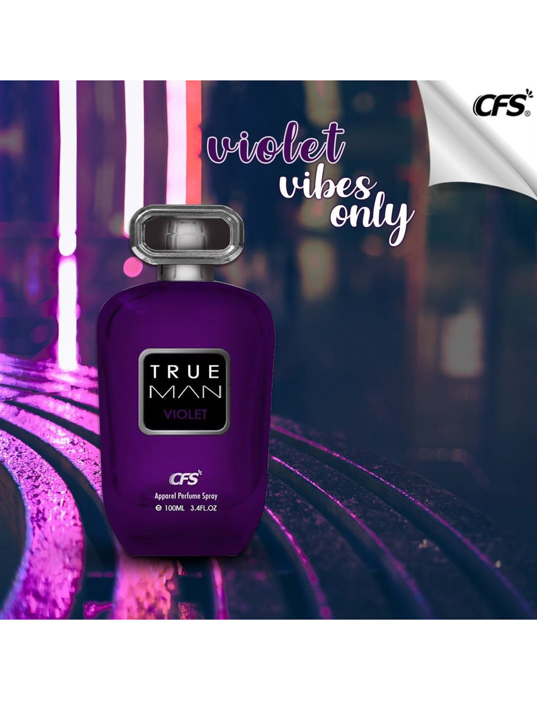 

CFS Men True Man Only Violet Long Lasting Perfume-100ml