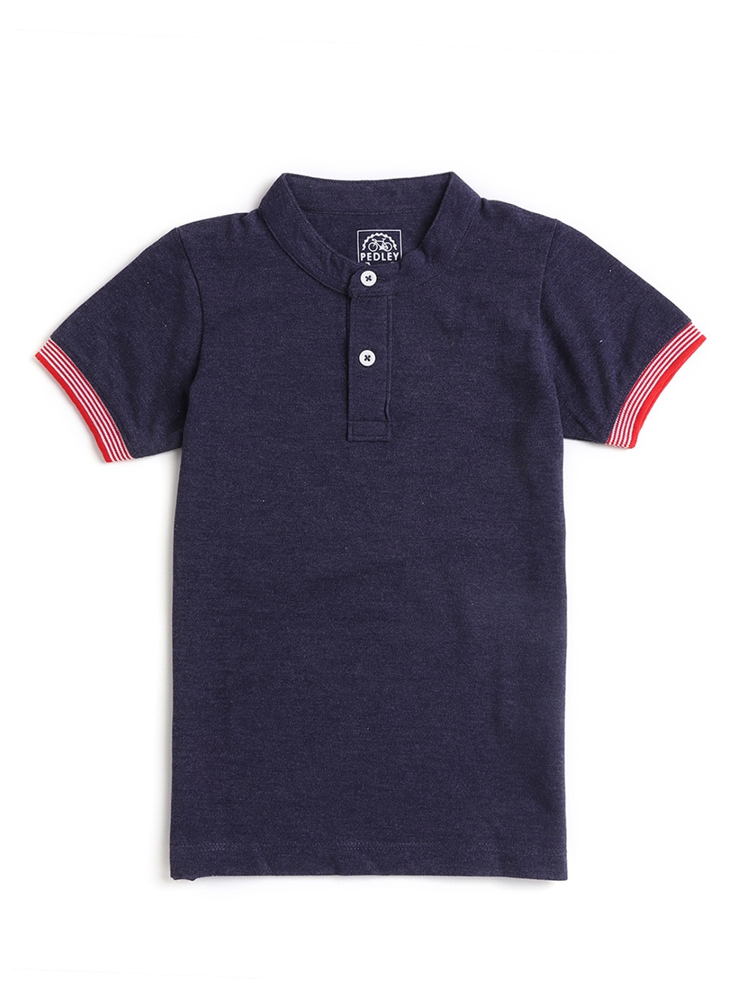 

Hopscotch Boys Navy Blue Polo Collar T-shirt