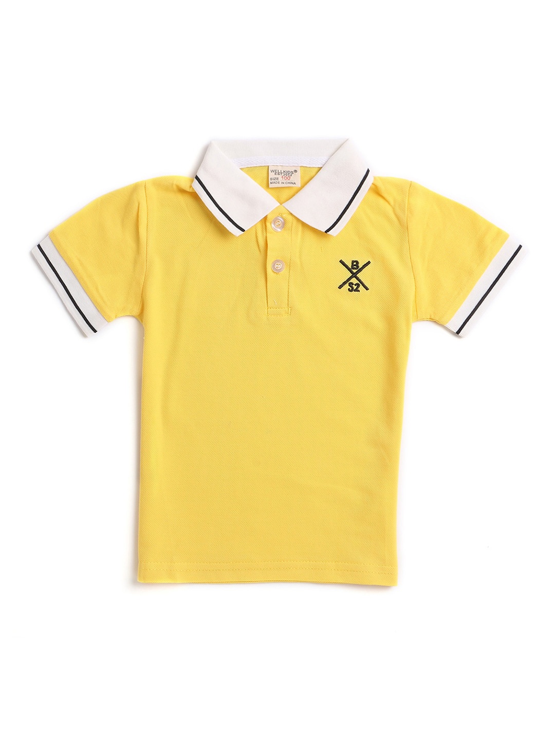 

Hopscotch Boys Yellow Polo Collar T-shirt