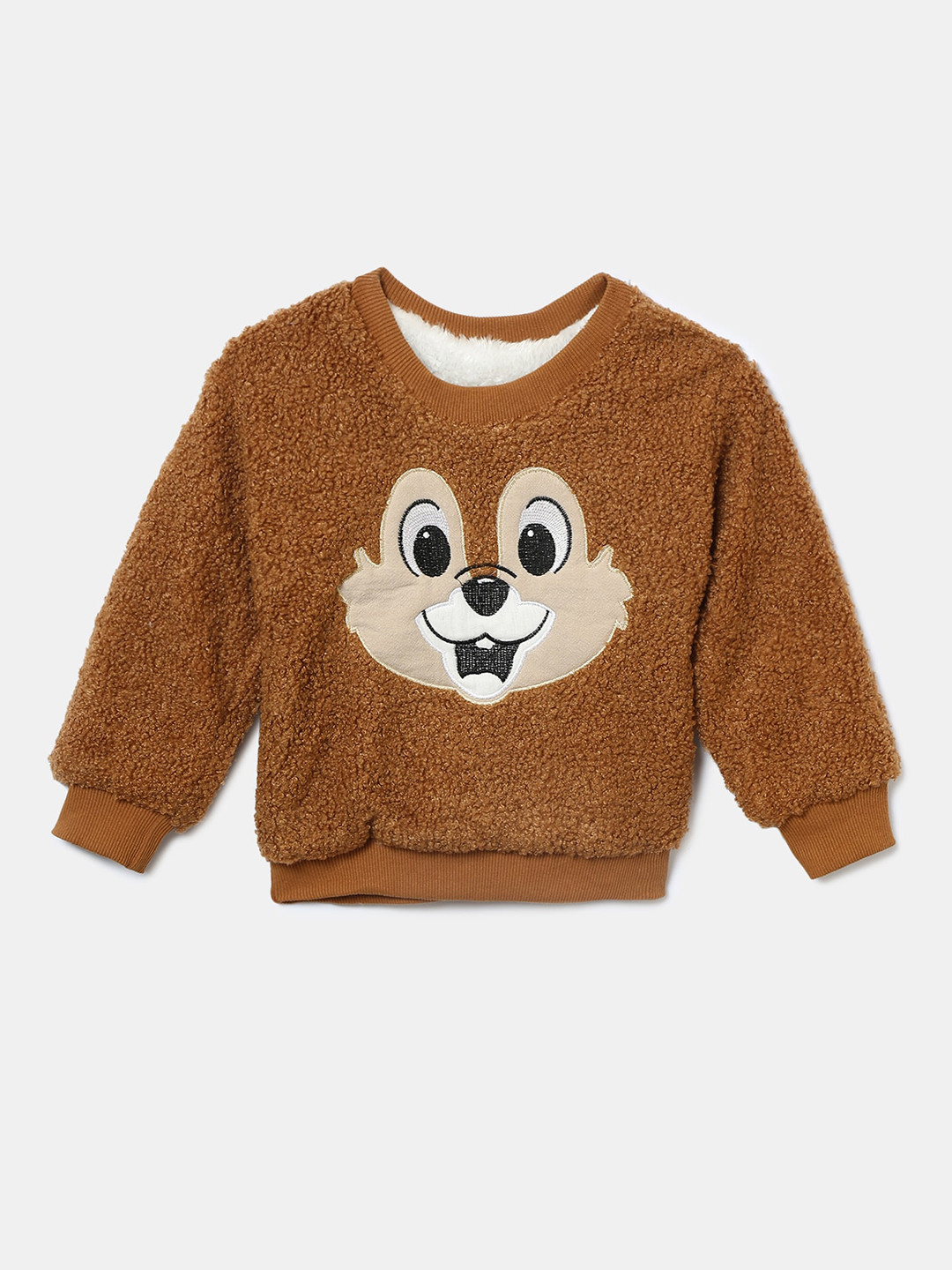 

Hopscotch Boys Brown Animal Printed Sweatshirt
