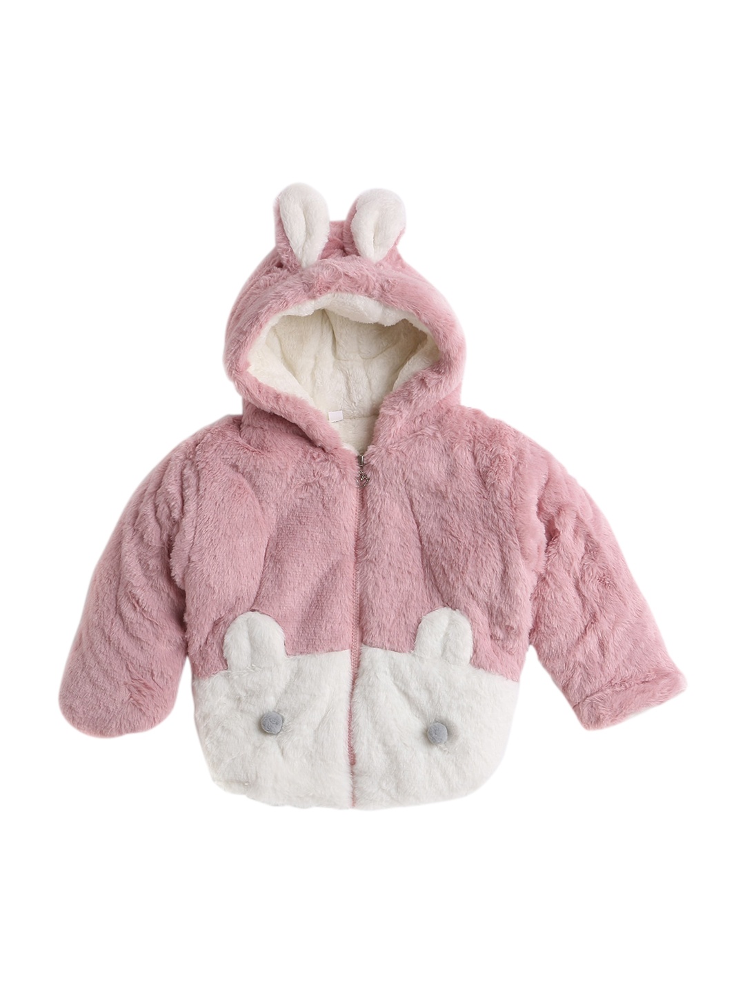 

Hopscotch Girls Pink Crop Applique Solid Tailored Jacket