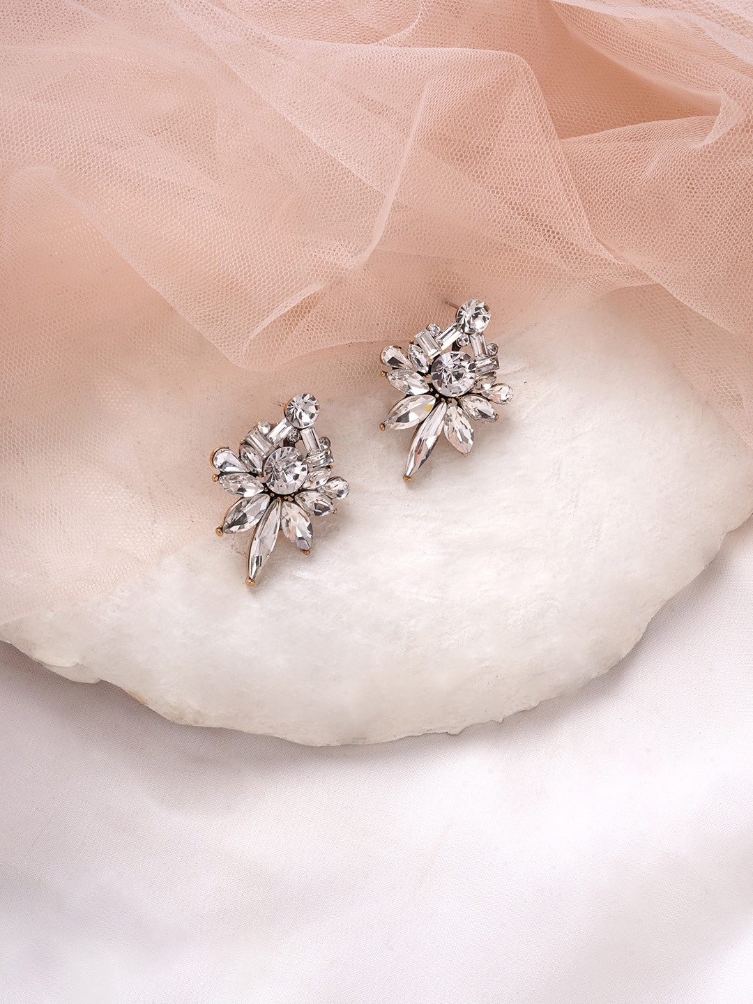 

BEWITCHED White Contemporary Studs Earrings