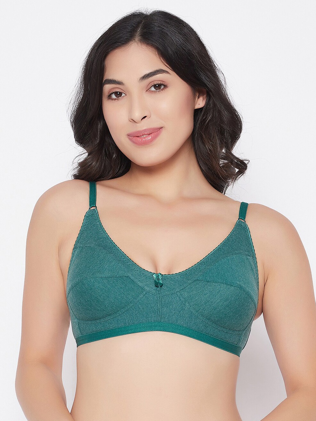 

Clovia Green Full Cup M-Frame Cotton Bra