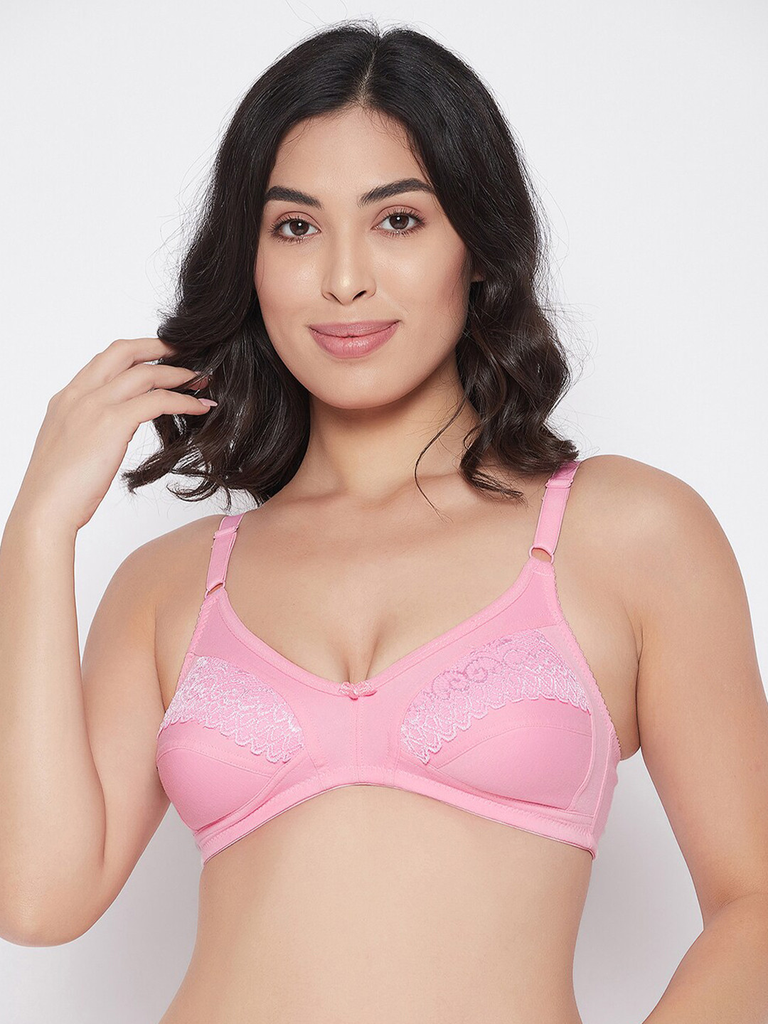 

Clovia Pink Cotton Bra