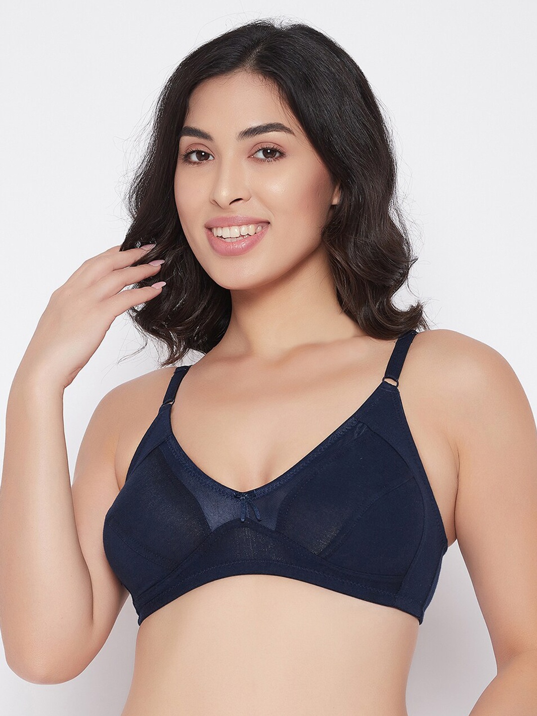 

Clovia Non-Padded Non-Wired Full Cup Everyday Bra BR0384S0832B, Blue