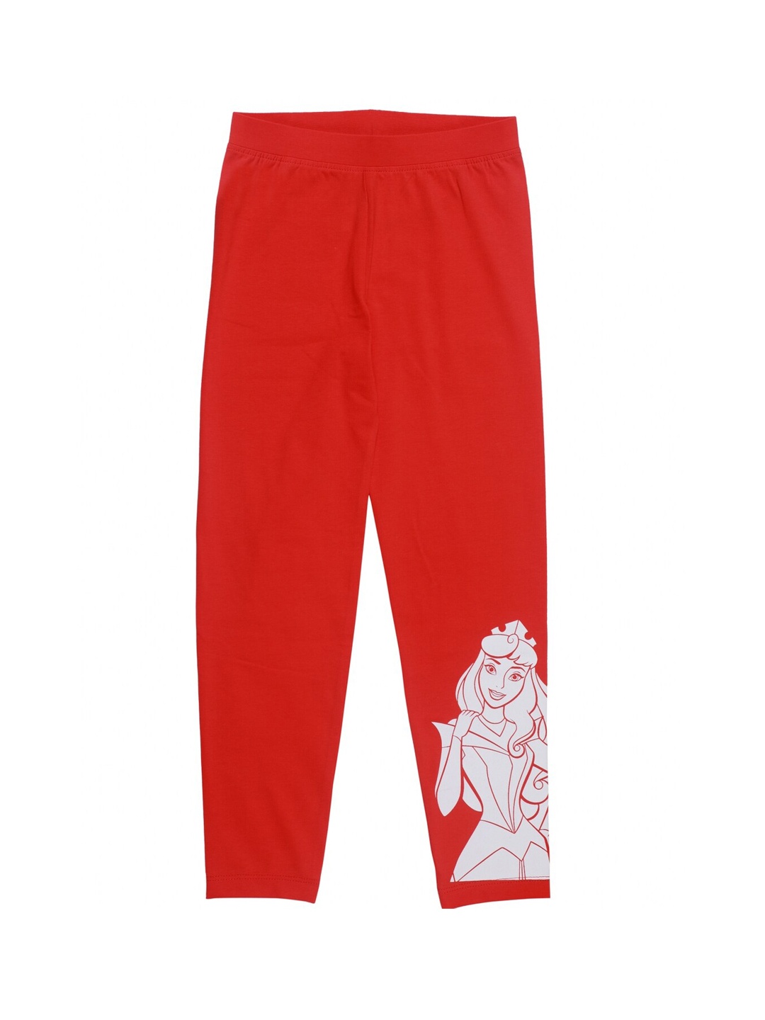 

KINSEY Girls Red Disney Princess Printed Ankle Length Leggings