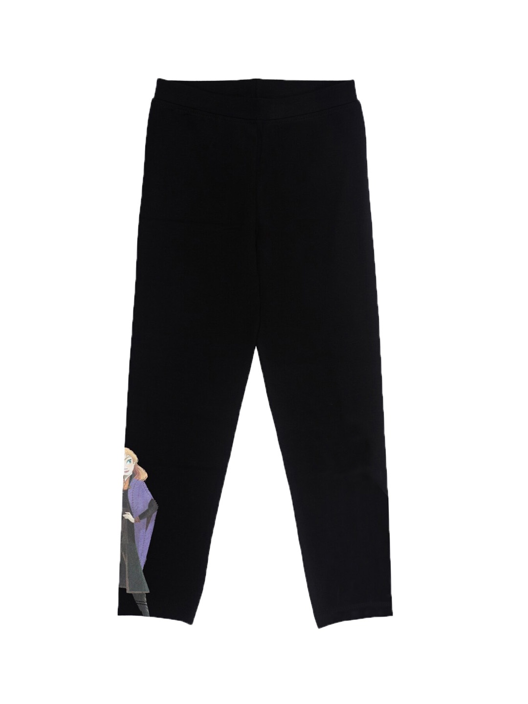 

KINSEY Girls Black Disney Frozen Printed Ankle Length Leggings