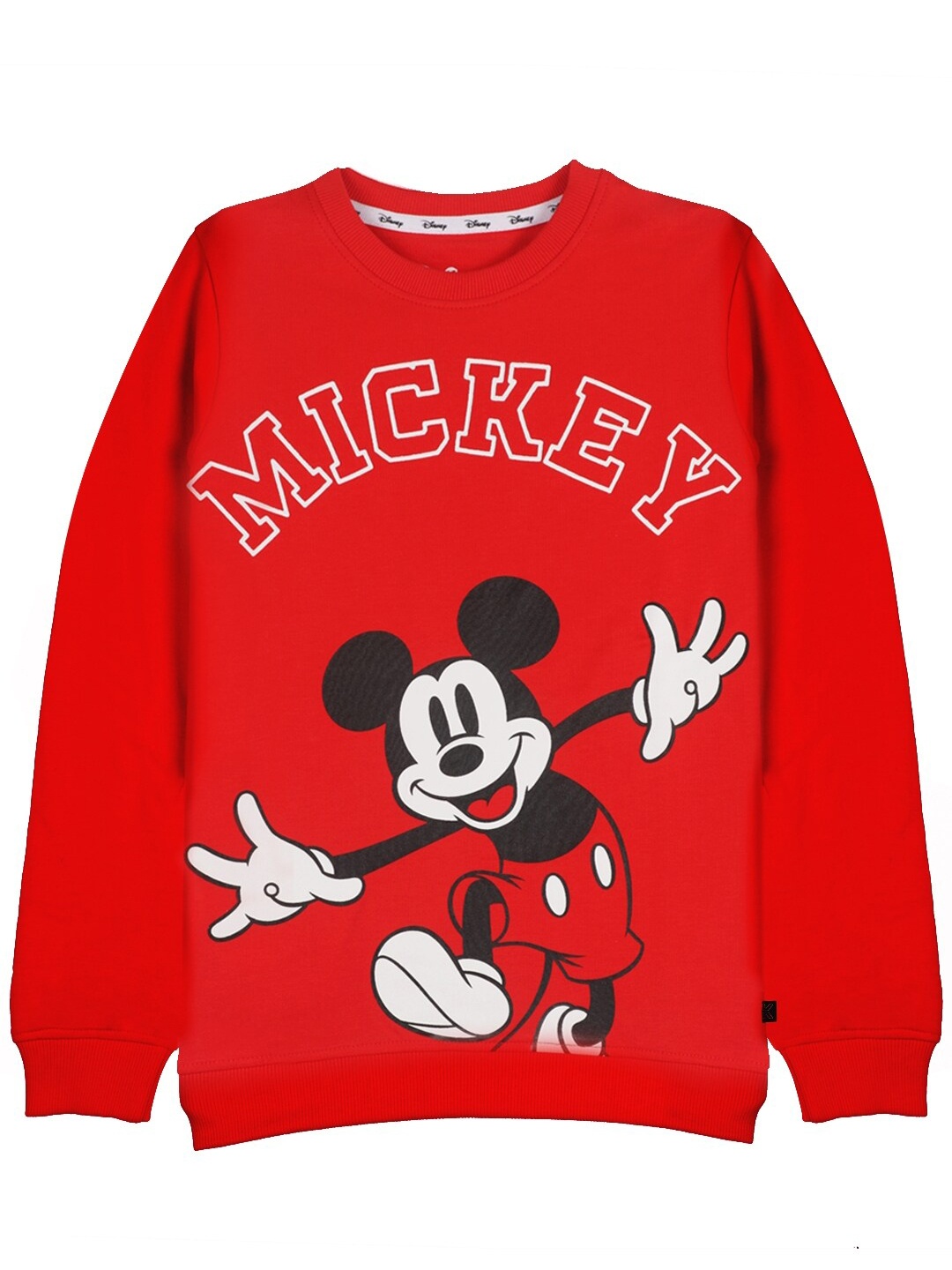 

KINSEY Boys Red Mickey Mouse Printed Pure Cotton Sweatshirt