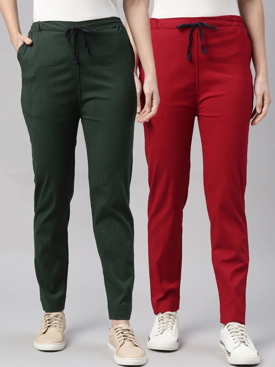 

Kryptic Women Pack of 2 Trousers, Green