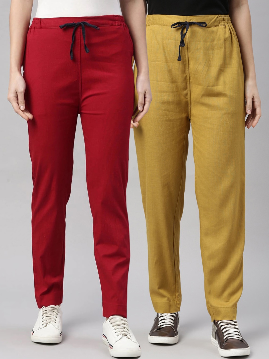 

Kryptic Women Pack of 2 Trousers, Red