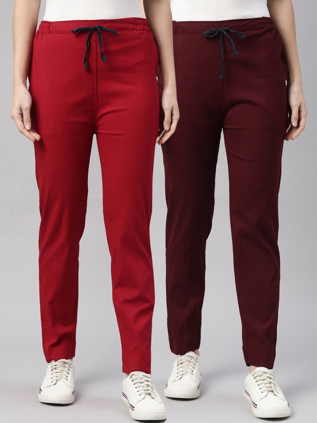 

Kryptic Women Pack of 2 Trousers, Maroon