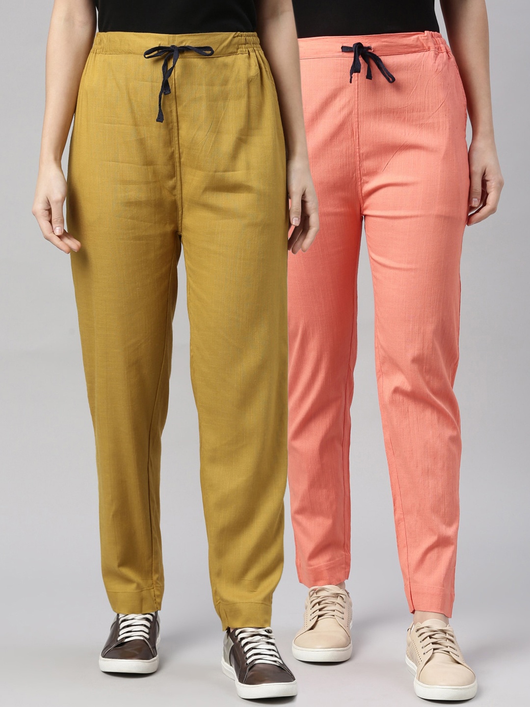 

Kryptic Women Pack of 2 Trousers, Peach