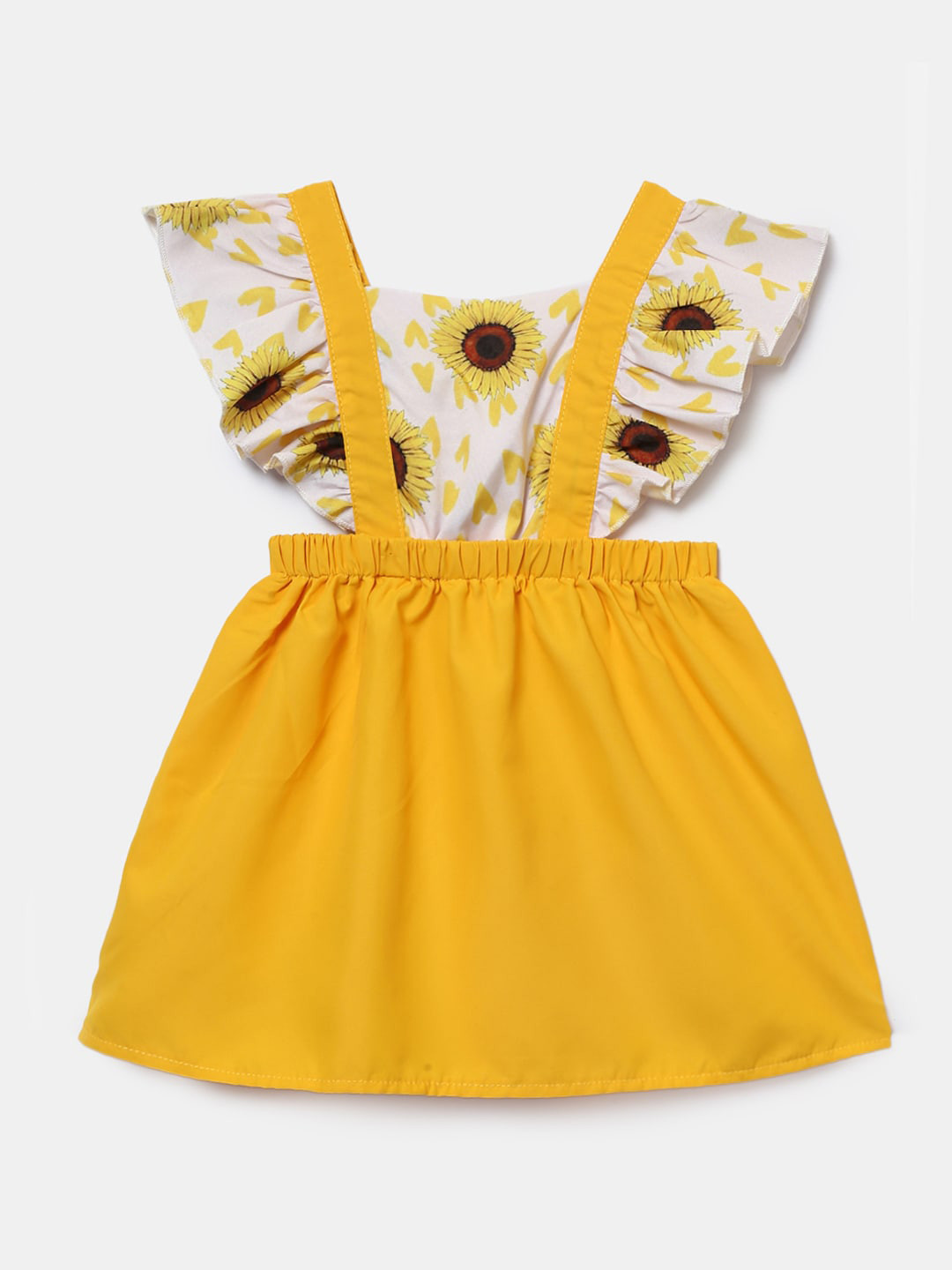 

Hopscotch Yellow Pinafore Dress