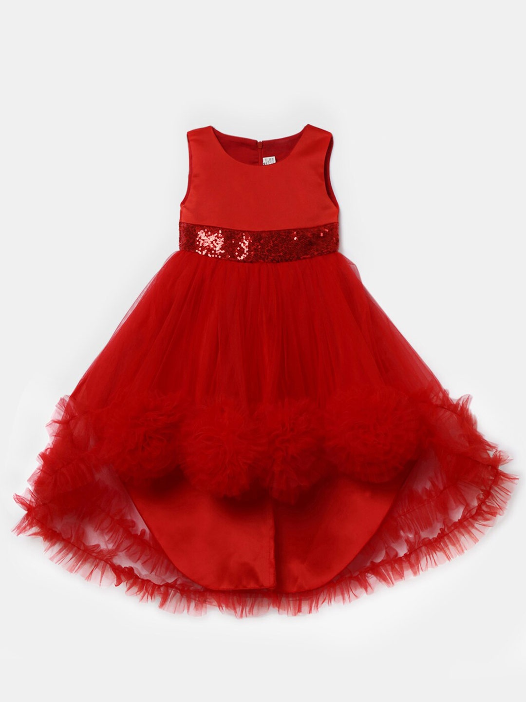 

Hopscotch Girls Red Applique Dress