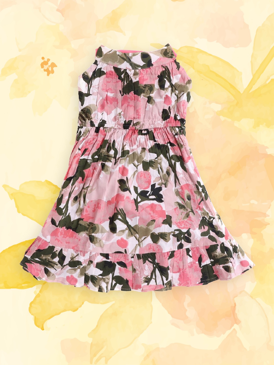

Hopscotch Multicoloured Cotton Floral Dress, Multi