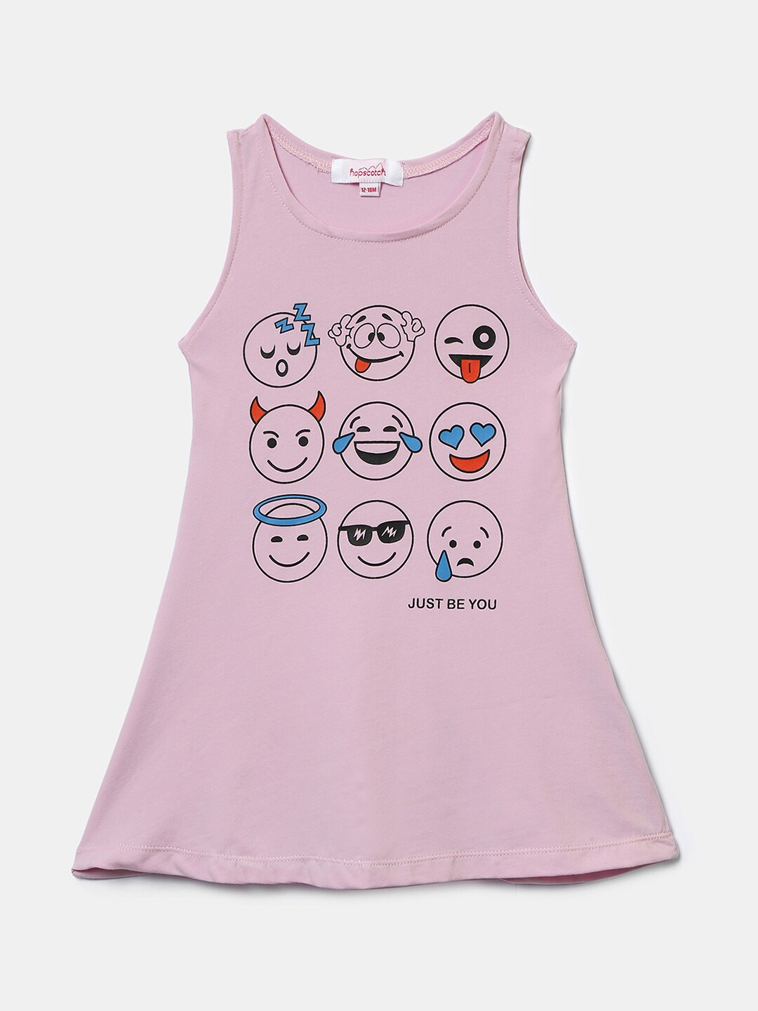 

Hopscotch Pink & Blue A-Line Dress