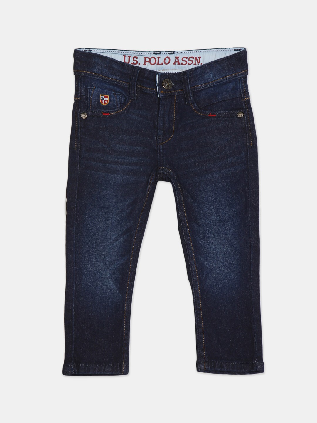 

U.S. Polo Assn. Kids Boys Blue Slim Fit Light Fade Jeans