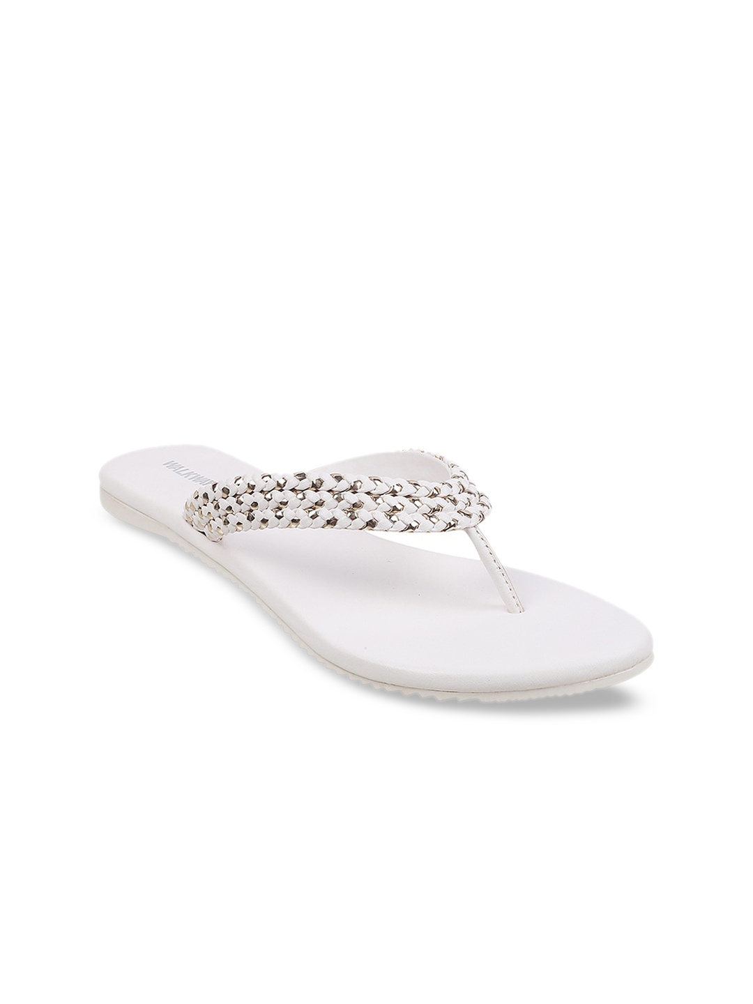 

WALKWAY by Metro Women White Open Toe Flats