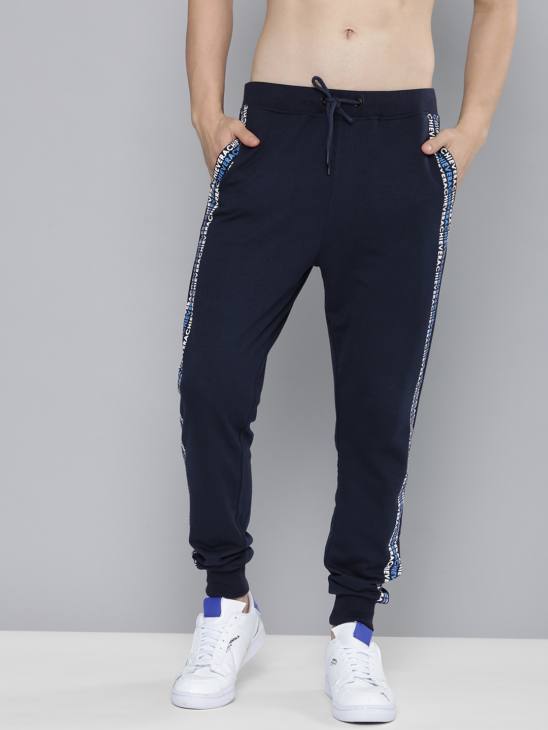 

Harvard Men Navy Blue Solid Regular Fit Joggers