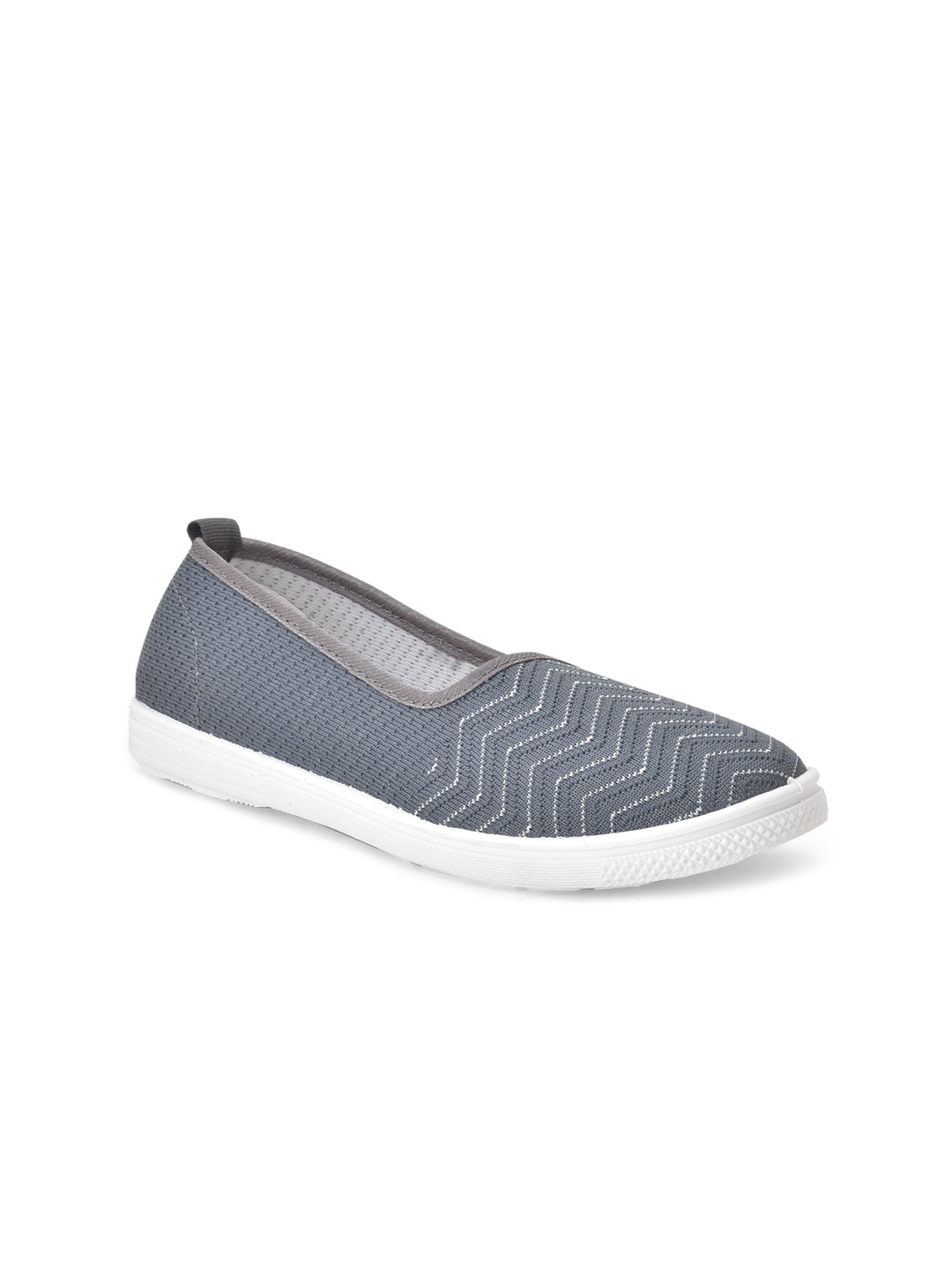 

Liberty Women Grey Printed Ballerinas Flats