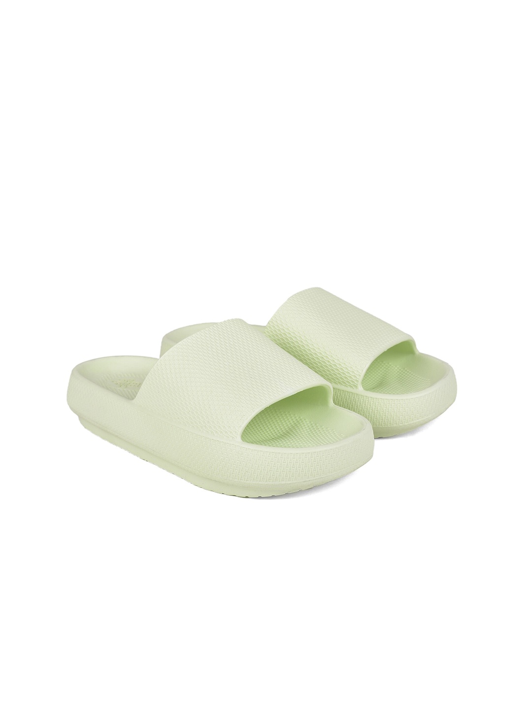 

Liberty Women Green Solid Sliders
