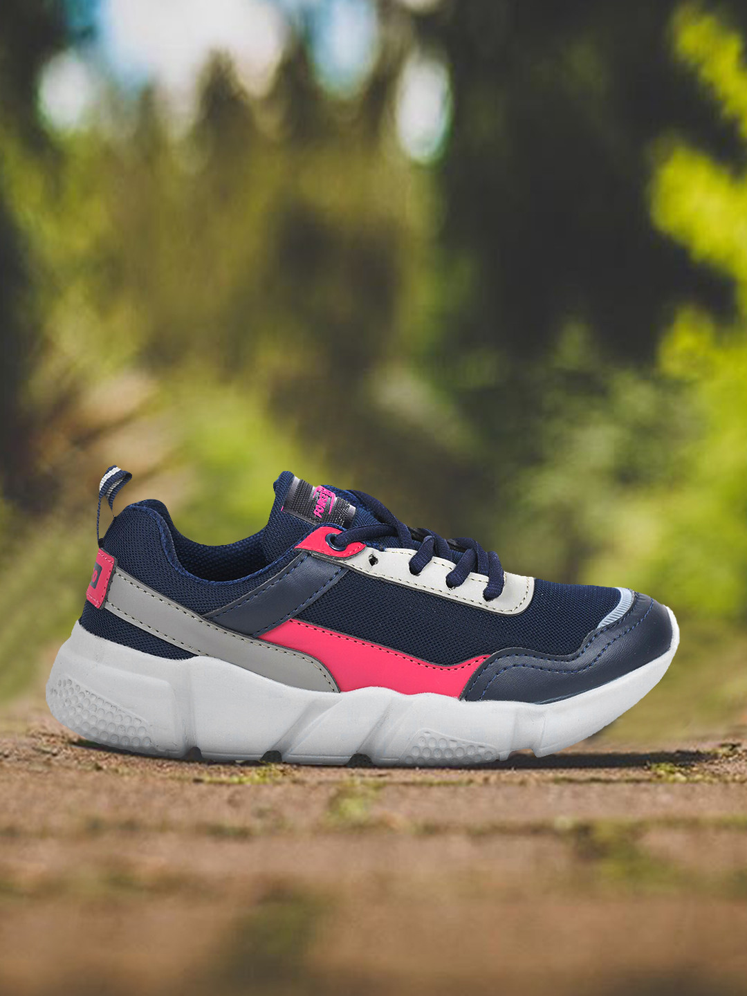 

Liberty Women Navy Blue Mesh Running Non-Marking Shoes