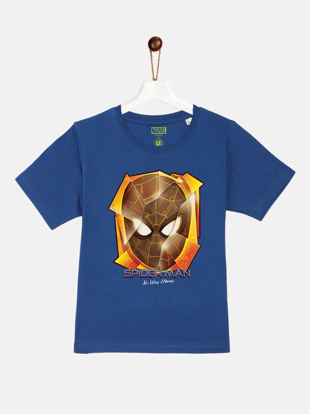 

YK Marvel Boys Blue Spider-Man Pure Cotton T-shirt