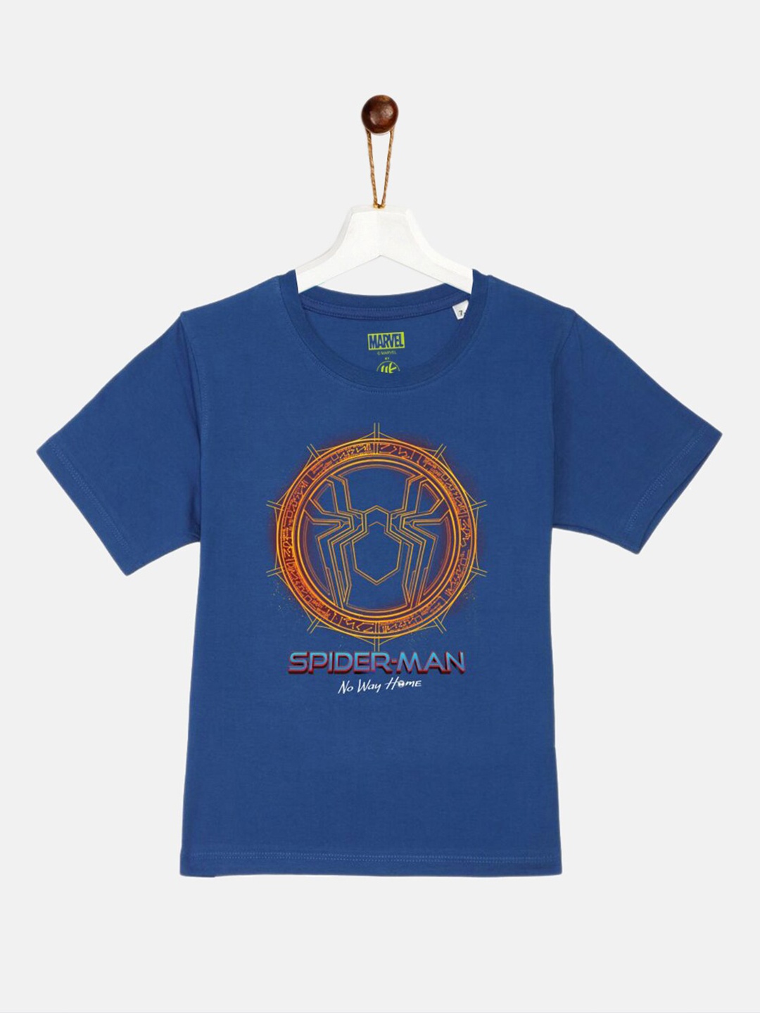 

YK Marvel Boys Blue Spider-Man Cotton T-shirt