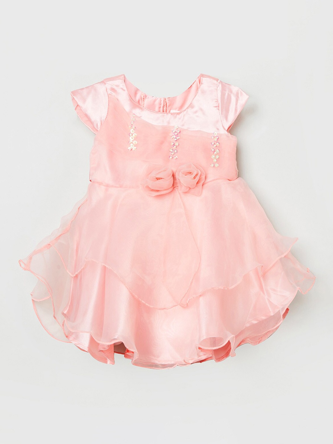 

max Girls Pink Solid Dress