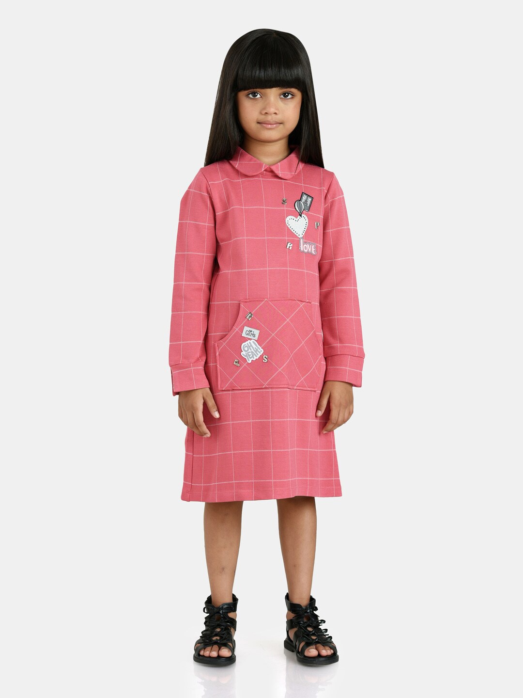 

Peppermint Pink & White Checked Shirt Dress