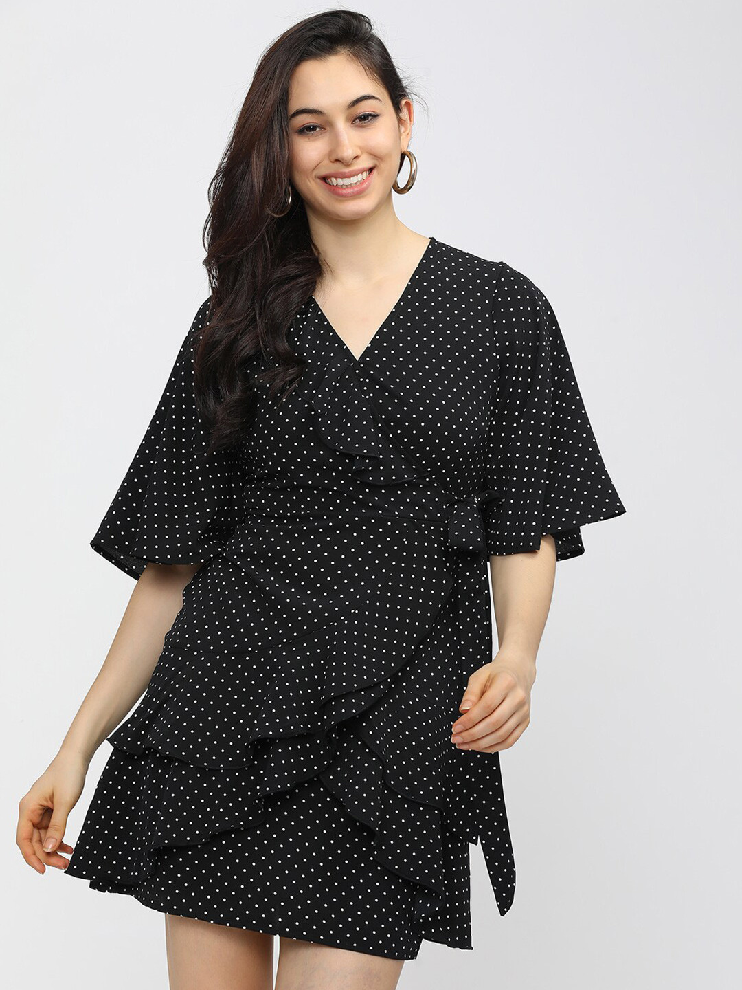 

Tokyo Talkies Black Crepe Mini Dress