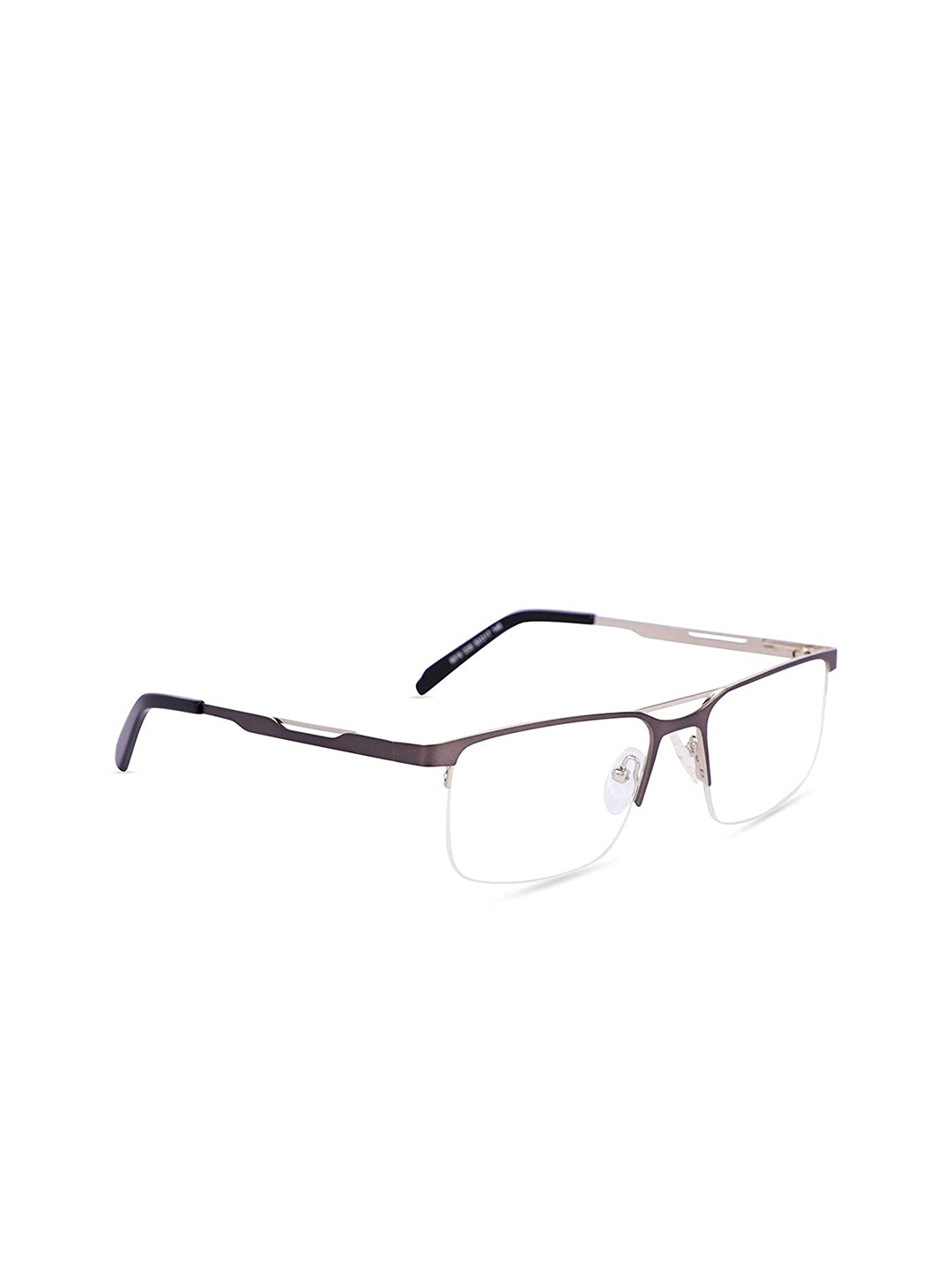 

MARC LOUIS Men Grey Half Rim Rectangle Frames ML8016-C5 FR