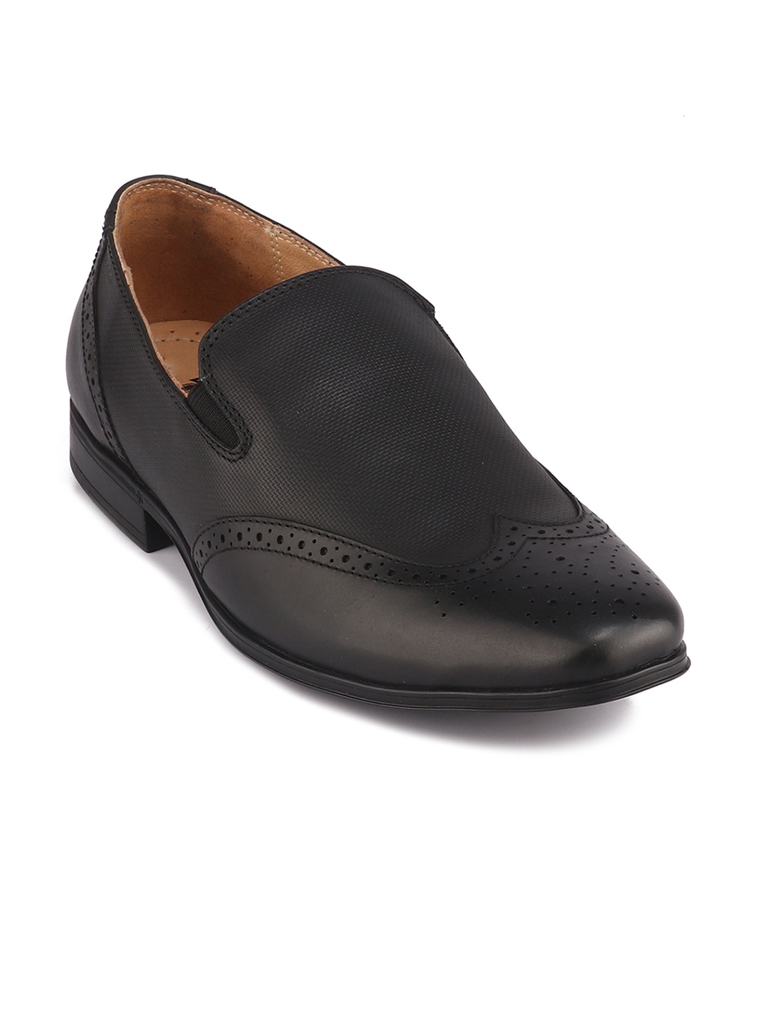 

Red Chief Men Black Leather Formal Slip-On Shoe