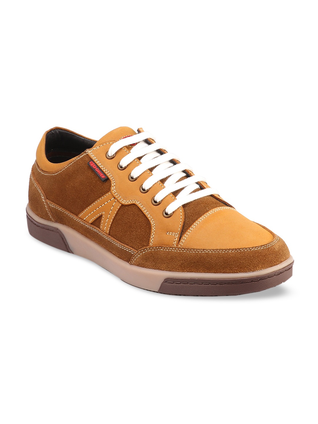 

Red Chief Men Rust Leather Sneakers