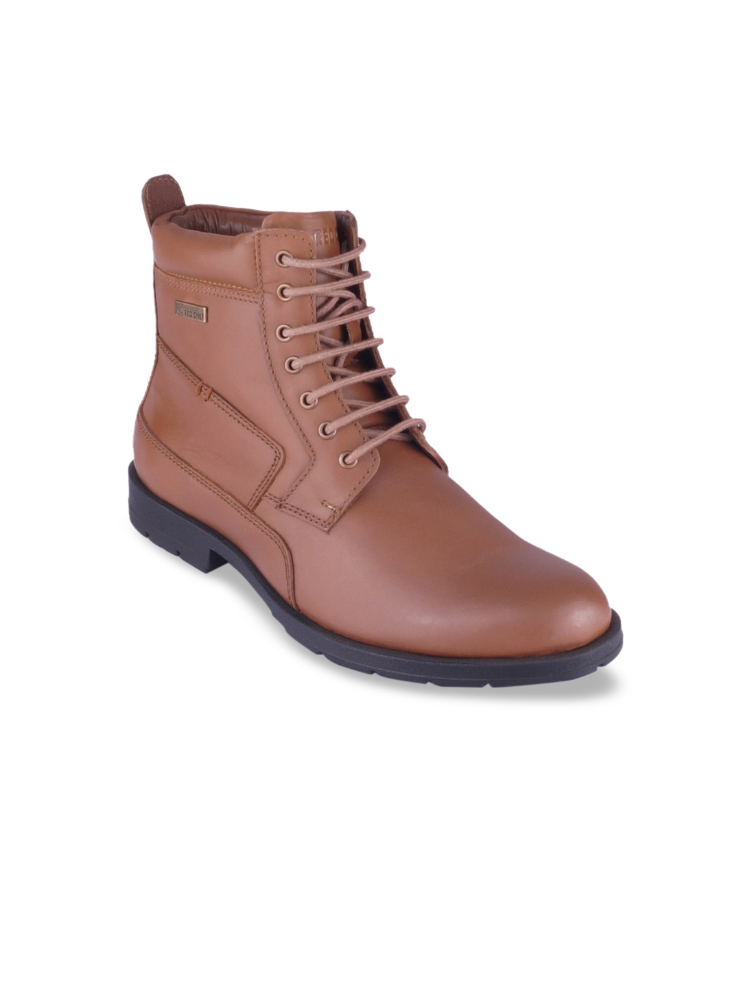 

Red Chief Men Brown Leather High-Top Flat Boots