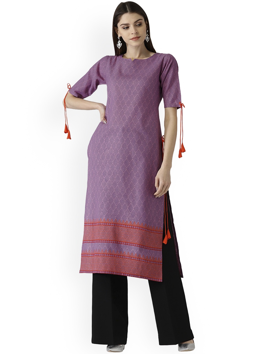 

Libas Women Purple Kurta