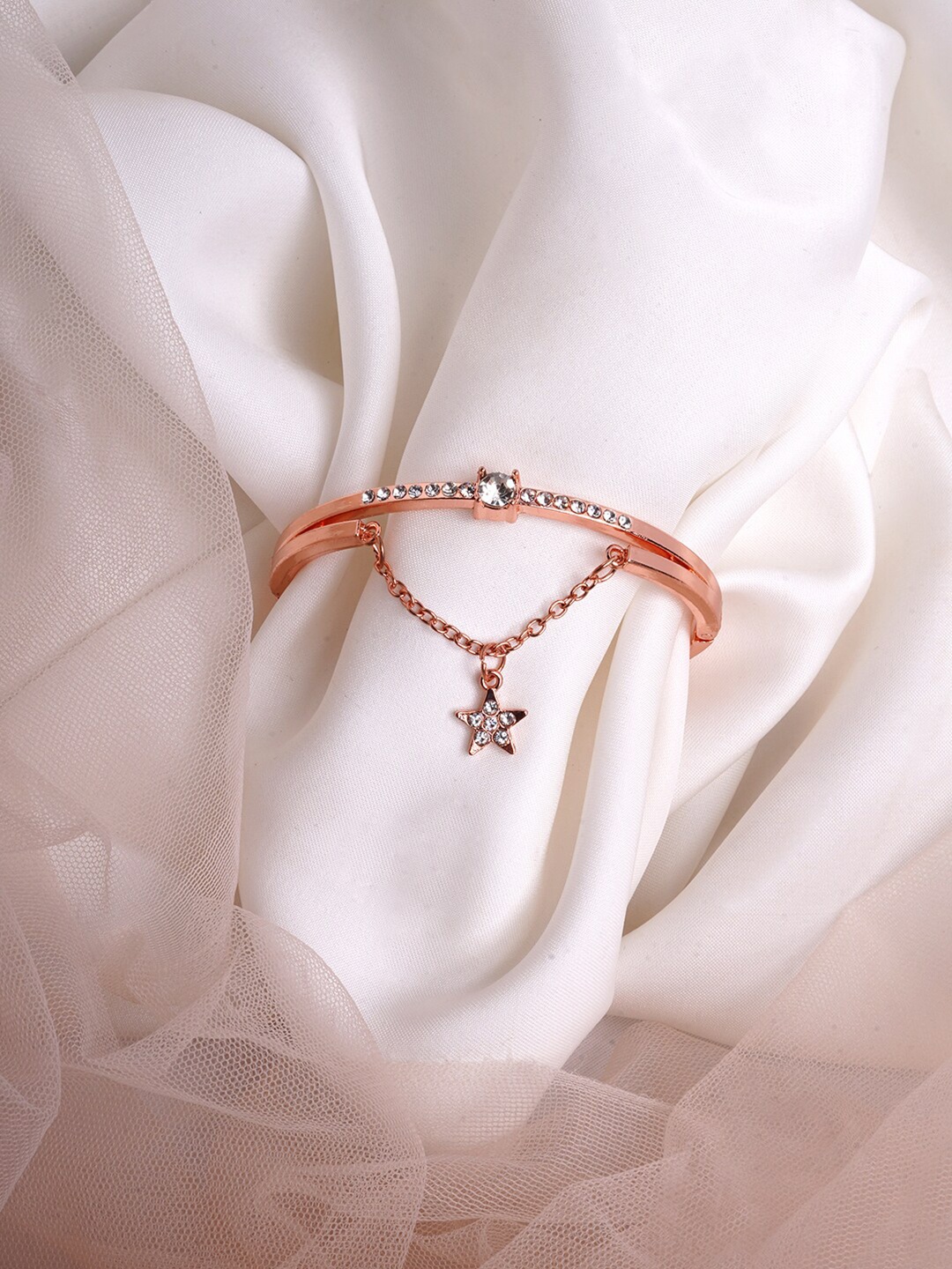 

BEWITCHED Women Rose Gold Bangle-Style Bracelet